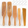 Wood Spurtle Spatula Set, Spurtles Kitchen Tools Wood, Natural Acacia
