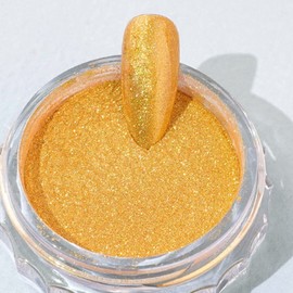 Gelic Pearl Nail Powder, 10 Gold, 1 Piece / 젤릭 펄 네일파우더, 10 골드, 1개