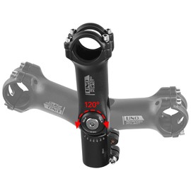 FOMTOR Bicycle Stem, 31.8 0-120 Degree 90 mm Bicycle Stem, Mountain Bike Extension, Adjustable MTB Stem, Bicycle Stem, Handlebar Stem, Short Stem for Bicycle, Road Bike, MTB, BMX, Cycling