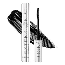 L'oréal Paris Extensionist Máscara De Pestañas Tono Negro, Efecto Alargamiento, Definición Y Rizado, Para Pestañas Hasta 5mm Más Cerca De Tus Cejas, Dura Hasta 24h