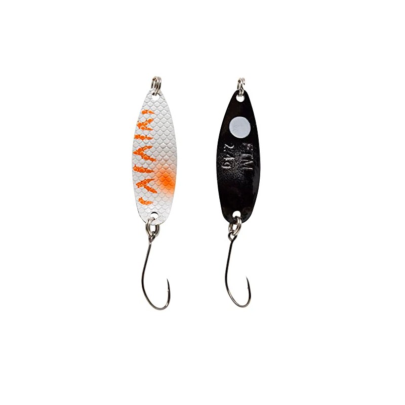 FTM Spoon Hammer UV Blinker 2.4 g - White/Orange/Black Trout