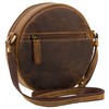 Visconti Small Leather Ava Moon Bag S43 Havana Tan