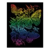 (Butterflies) - Engraving Art & Scraper Tool Rainbow FOIL Butterflies