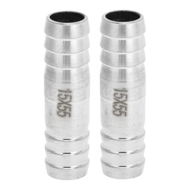 HOPESPANNER Hose Barb Fittings for Air Water Oil Gas Fuel 19/32" Hose Barb Tubing Connector 304 Stainless Steel 2 Pcs