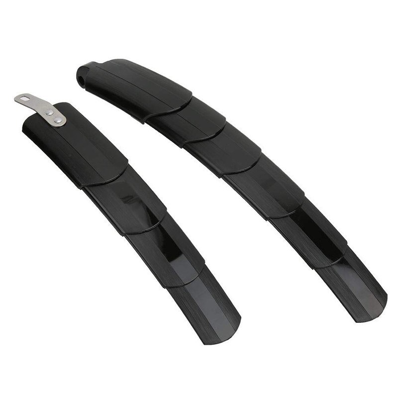 Alomejor Telescopic Folding Bike Mudguard Set Plastic Outdoor Mudguard Bicycle