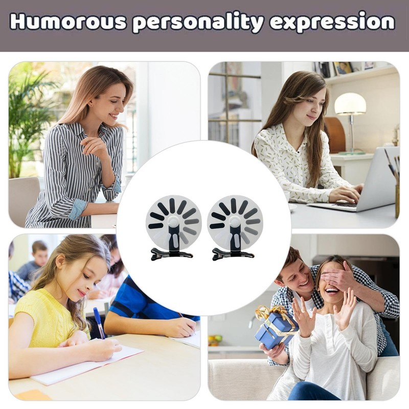 Funny Hairpin for Women | Funny Hairpin Rotating Loading Symbol