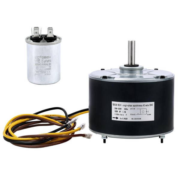 PIRIPARA 5KCP39EGS070S Condenser Fan Motor Replaces Carrier # 5KCP39EGY823S Genteq