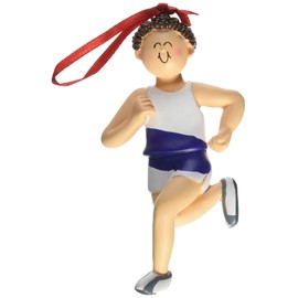 Ornament Central OC-165-MBR Male Runner Figurine
