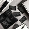 Motiskyy 12 Pcs Miranda Warning Card Metal Miranda Rights Card