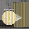 Emvency Shower Curtain Waterproof White Stripe Striped Stamp Yellow Sleepwear
