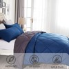 Wamsound 3 Piece Microfiber Queen Comforter Breathable & Fluffy Quilted