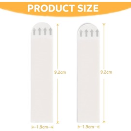 36pcs Picture Hanging Strips Medium Refill Adhesive Strips, Effortless Damage-Free Hanging for Living Spaces, Ideal for Medium Indoor Wall Hooks, Tool-Free Removal - Pack of 36 White