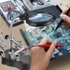 Lupa Con Luz Led Pinzas Base Para Cautín Reparar Electrónicos