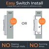 RunLessWire Simple Wireless Switch Kit, Self-Powered Rocker Switch, No Wire