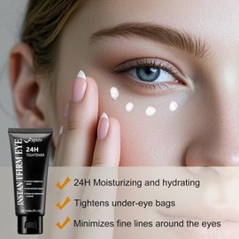 Instant Eye Tightening Cream – 2 fl oz Firming Treatment for Eye Bags, Puffiness & Fine Lines – Anti-Aging Hydration Formula for Rapid Lift & Moisture Lock
