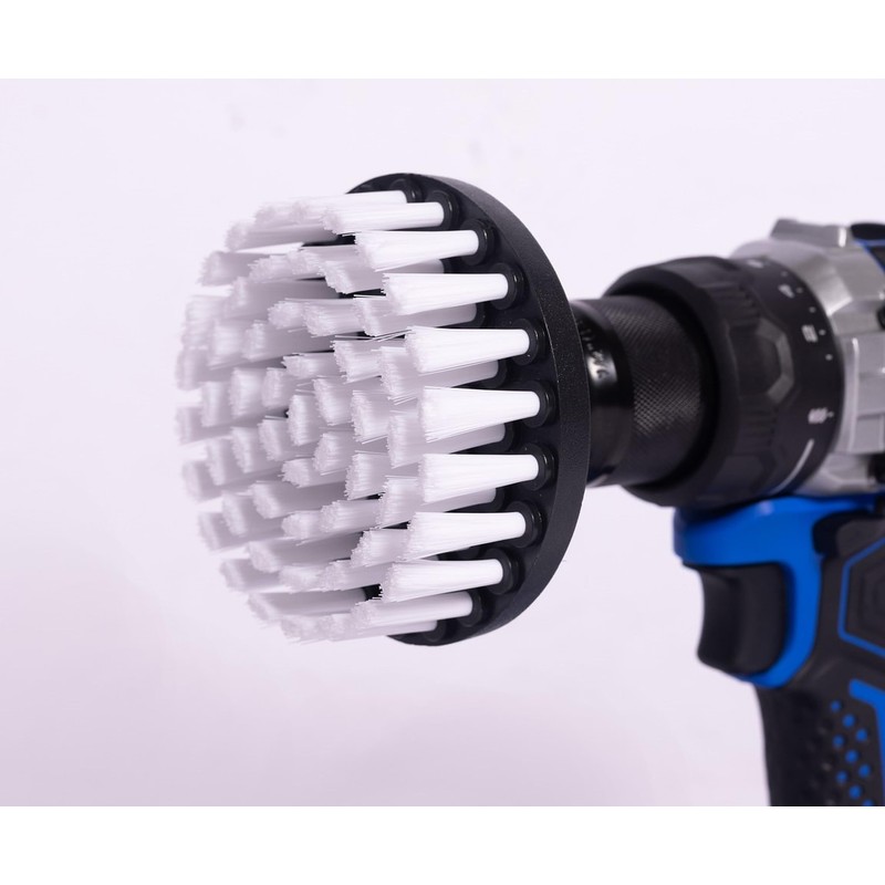 Diamond Shine Drill Brush Attachment - Cleaning & Scrubbing, 3-Pack,