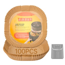 Air Fryer Liners Disposable Compatible with Gourmia Air Fryers,4,5,6,7,8 QT Power XL,Non-Stick Air Fryer Liners 8 Inch Compatible with Gourmia,Water Proof & Oil Proof,100PCS