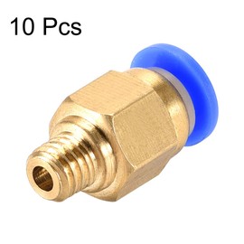 uxcell M6 Pneumatic Fitting Push to Connects,for 3D Printer Extruder 4mm OD Hose 1.75mm Filament 10pcs