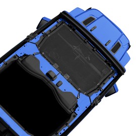 Top Sun Shade Roof Compatible with Wrangler JL 2 Door 2024 Sunshade Sunroof Bikini Cover Blocks UV Wind Noise Black Mesh for Front and Rear 2 pcs (Not Pictured, 2 Door)