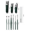 10 Pcs Nail Clipper Set,Portable Nail Scissors Grooming Kit,Ear Spoon