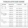 Small Square Tablecloth 2 Pack 24 x 24 Inch Washable
