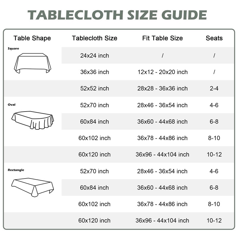 Small Square Tablecloth 2 Pack 24 x 24 Inch Washable