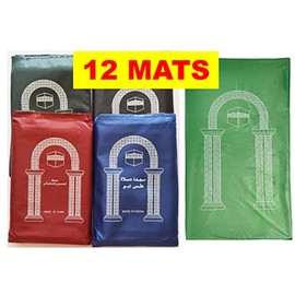 [12 MATS] Pocket Prayer Mat Islamic Prayer Rug Prison Prayer mats Islamic Wedding Favor Namaz Islamic Favors Muslim Musallah Salah Salat Sajda Sajjadah Ramadan Gift Eid Gifts