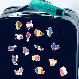 Kisangel 150 Pcs World Flag Stickers Country Stickers Flag Country Flag Stickers Small Country Flag Passport Stickers Travel Journal Scrapbooking Planner