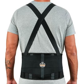 Ergodyne 에르고다인 프로플렉스 1100SF 서포트 브레이스 8인치 스판덱스 벨트 지원 블랙 [Extra Small] Ergodyne ProFlex 1100SF Support Brace 8-Inch Spandex Belt Support Black [Extra Small]