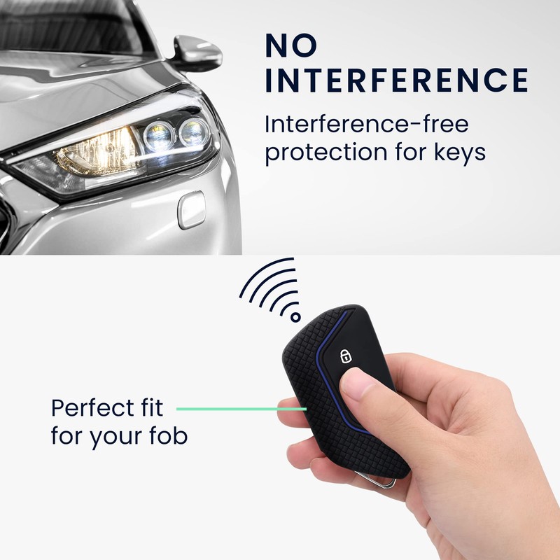 kwmobile Car Key Case Compatible with VW Golf 8 3-Button