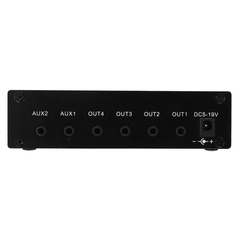 Stereo Audio Splitter Box Mini Preamplifier Headphone Amplifier 2 Way