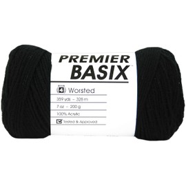 PREMIER YARNS YARN BASIX BLACK