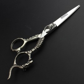 Professional Hair Scissors 5.5 Inch 6 Inch Japanese 440 °C Hairdressing Cutting & Thinning Scissors Barber Shears (5.5 Inch)