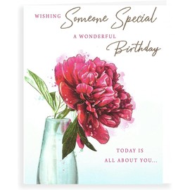 Wishing Someone Special A Wonderful Birthday Card - Size 6" X 8"