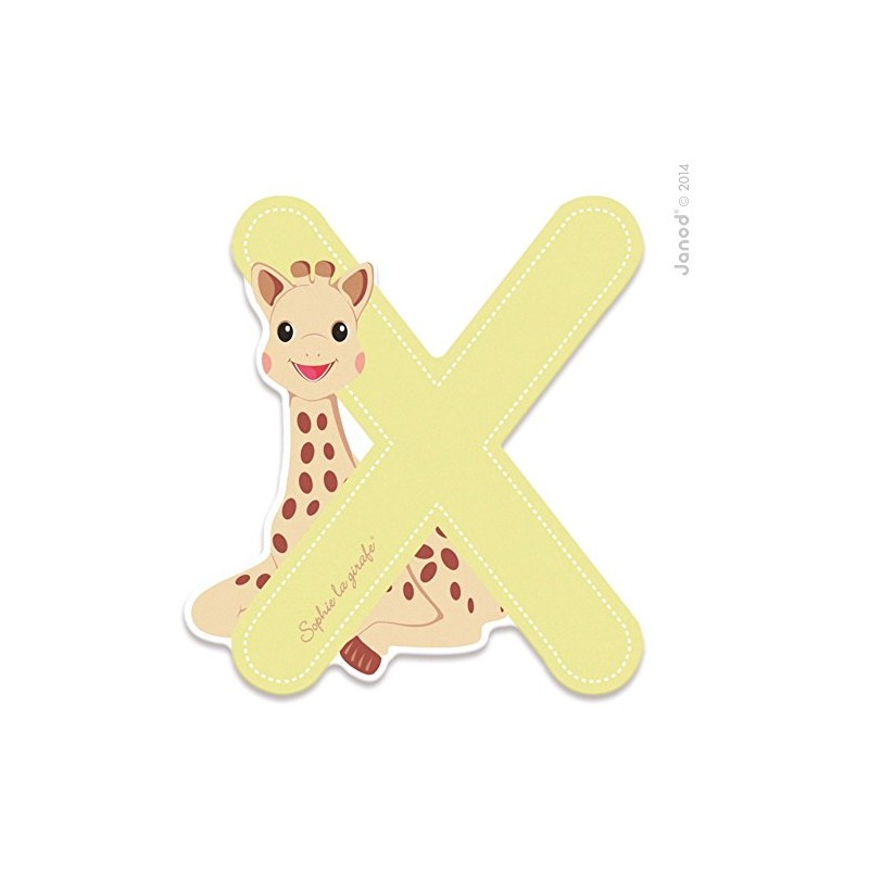 Janod Letter Series Sophie la Girafe (Wood) -x (j09568), Multicoloured