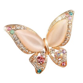 Butterfly Brooch for Women Rhinestone Brooches Fashion Colorful Butterfly Brooch Fashion Wedding Jewelry