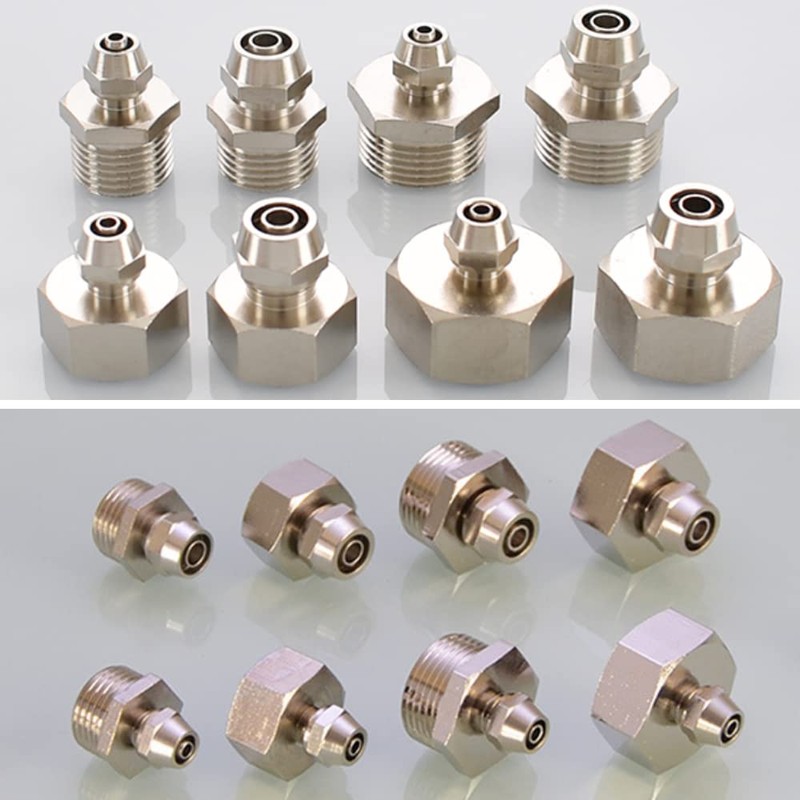 Brass Water Filter Adapter for Faucet Thread Tube Adapter for