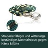 Pferdelinis Horse LEASH, 2 m, Dark Green/Black/Cream, with Sturdy Panic