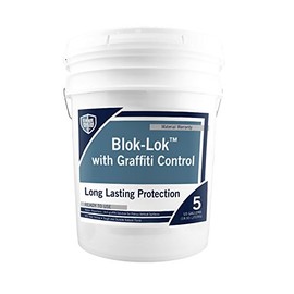 Rain Guard Water Sealers CR-0610 Blok-Lok with Graffiti Control Ready to USE Covering up to 750 Sq. Ft. on Block Surfaces. 5 Gallon PENETRATING Graffiti Barrier