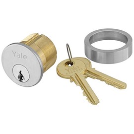 Yale 2553X1-1/8 x 626 x 1765 Mortise Cylinder, Schlage C Keyway, Keyed Random, 6 Pin, 1 1/8", 626 Satin Chrome Finish