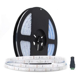 BIRRAY 5M/16.4ft SMD3528 300LEDs Near Infrared 940nm NIR Single Chip DC12V 24W Flexible IR LED Strips Light IP67 Waterproof 8mm Wide 60LEDs/M 4.8W/M Light Strip-N