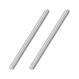sourcing map M10x150mm Fully All Threaded Rod, 2Pcs 316 Stainless Steel Long Threaded Screw 1.5mm Thread Pitch Right Hand Threads for Furniture Mounting Assembly Fastening