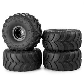 ZHRCFUN Mud Terrain Rubber Tyres Super Sticky Tyres 69 mm for 1/24 SCX24 Upgrade Parts Pack of 4