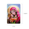 Virgin of Loving Kindness, Wooden Catholic Icon Magnet with Stand,
