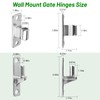 Wall Mount Gate Hinge, 304 Stainless Steel Gate Hinges for