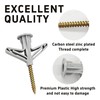 Runseaway 50 Sets Drywall Anchor Kit, Self-Drilling Hollow Wall Anchors