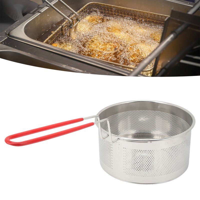 Deep Fryer Basket Round 304 Stainless Steel Fry Baskets With