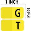 Alphabet Index Stickers Labels, Adhesive Colorful A-Z Tab Dividers for