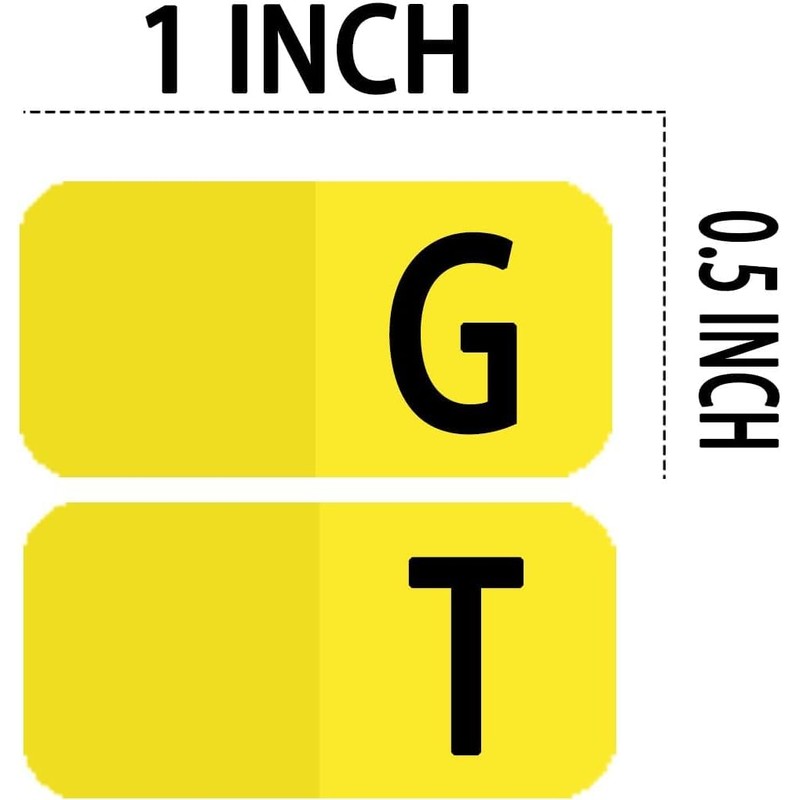 Alphabet Index Stickers Labels, Adhesive Colorful A-Z Tab Dividers for