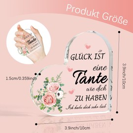 Aunt Gift Aunt Gift for Aunt Gifts Christmas Best Aunt Gift Heart Shaped Acrylic Plaque Christmas Gift Aunt from Niece Gifts for Aunt Birthday Gift for Aunt